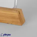 تقویم رومیزی چوبی 1406 بزرگ؛ پایه چوب طبیعی