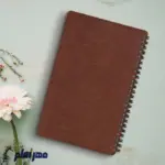 دفتر یادداشت چرم اروپایی قهوه ای