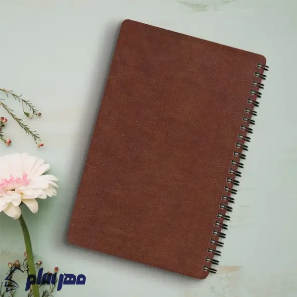 دفتر یادداشت چرم اروپایی قهوه ای