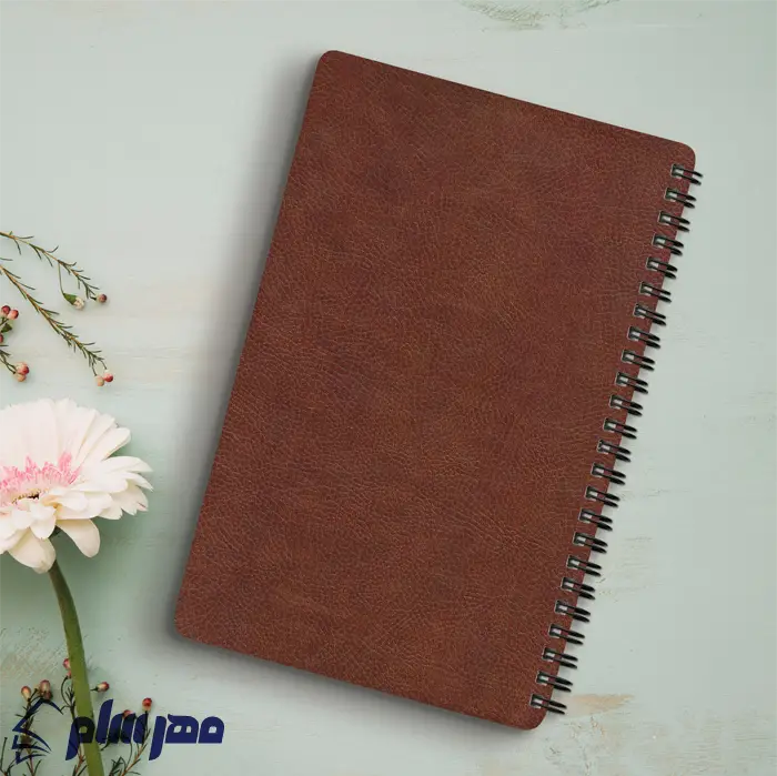 دفتر یادداشت چرم اروپایی قهوه ای