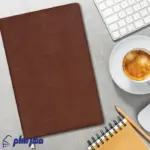 سررسید اروپایی چرم 1406 قهوه ای تبلیغاتی