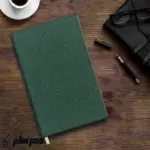 سررسید اروپایی 1406 کتان سبز تبلیغاتی