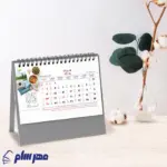 تقویم رومیزی 1406 افقی طوسی