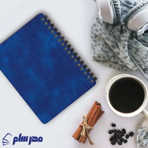 دفتر یادداشت A6 طرح موج آبی