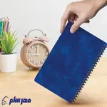 دفتر یادداشت اروپایی طرح موج آبی تبلیغاتی