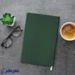 سررسید اروپایی چرم 1406 سبز جلد سخت